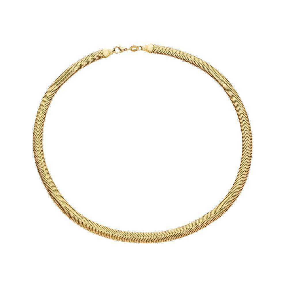 Colar Dourado Lacraia - Banho de Ouro 24k para revenda | Hub Joias