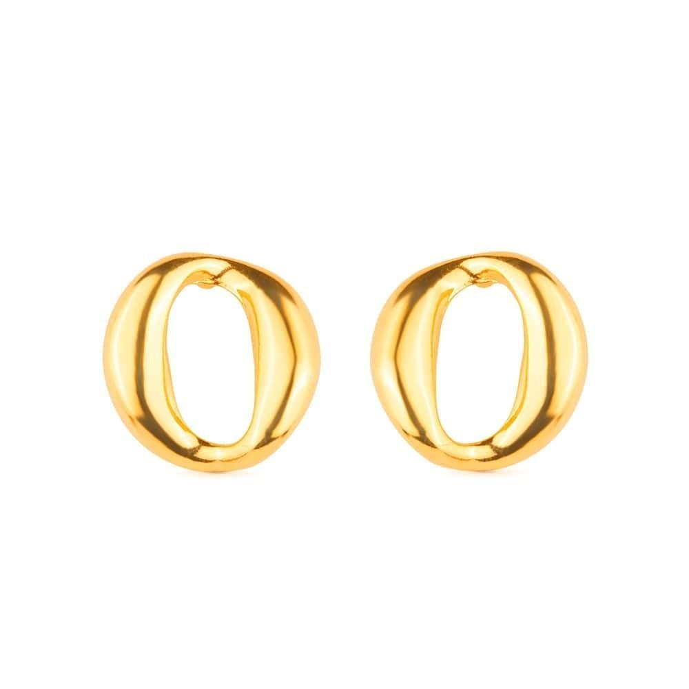 Brinco Dourado Elo Corrente - Banho de Ouro 24k para revenda | Hub Joias