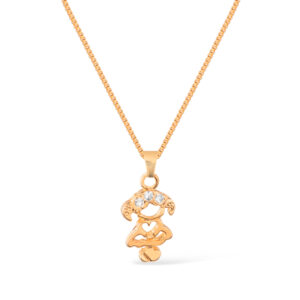 Colar Dourado Filha com Zircônia