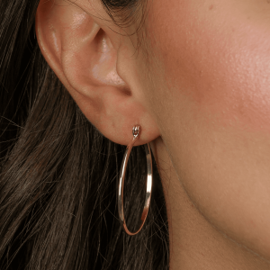 Brinco Dourado de Argola Médio